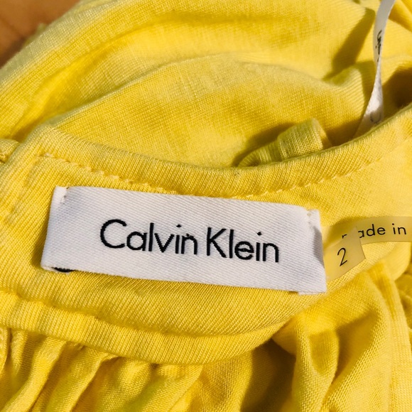 Calvin Klein knit sleeveless mini dress pockets 2 - Picture 11 of 13